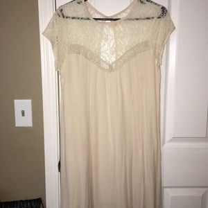 Cute cream dress! NEVER worn!!!
